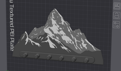 🏔️ Porte-Clés Mural Montagne – Design Unique